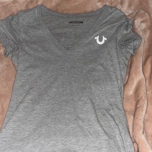 Grey shirt cotton material. Very soft and comfy.